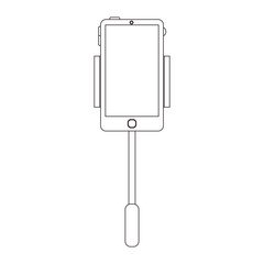 Smartphone icon. Device gadget technology and electronic theme. Isolated design. Vector illustration