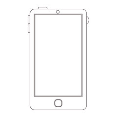 Smartphone icon. Device gadget technology and electronic theme. Isolated design. Vector illustration