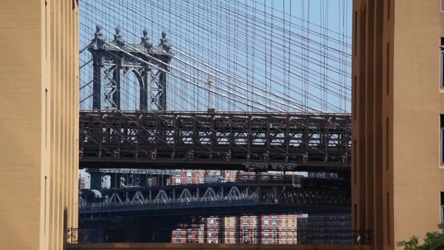 Manhattan Bridge On Clear Day