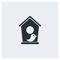 Bird house icon