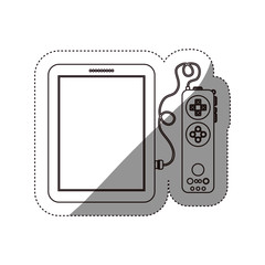 Fototapeta na wymiar Tablet icon. Device gadget technology and electronic theme. Isolated design. Vector illustration