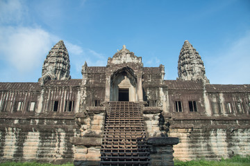 The main tower of Angkor Wat the Unesco world heritage site of Siem Reap, Cambodia.