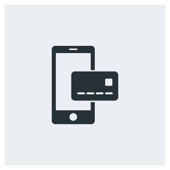 Mobile card payment icon