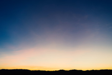 Beautiful moments Before the sun set behind the mountains.