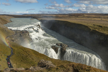 Gullfoss Waterfall in Iceland.
