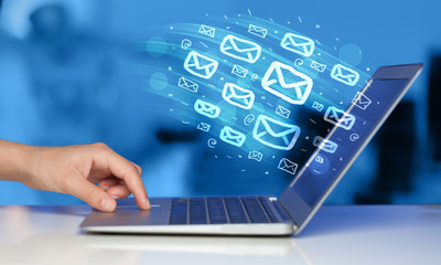 Concept of sending e-mails