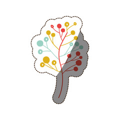 Flower icon. Plant floral garden decoration and ornament theme. Isolated design. Vector illustration