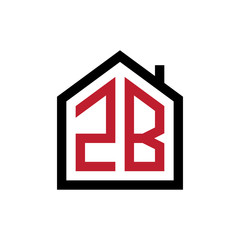 simple initial logo pentagon house