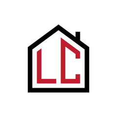 simple initial logo pentagon house