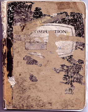 Composition notebook cover background.
