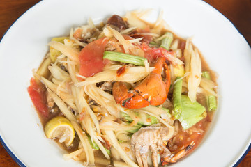 papaya salad style local