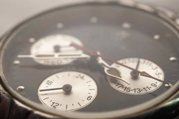 Detail of watch. closeup macro shot