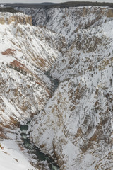 Grand Canyon of the Yellowstone in winter, Yellowstone National