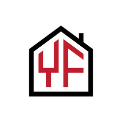 simple initial logo pentagon house