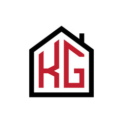 simple initial logo pentagon house