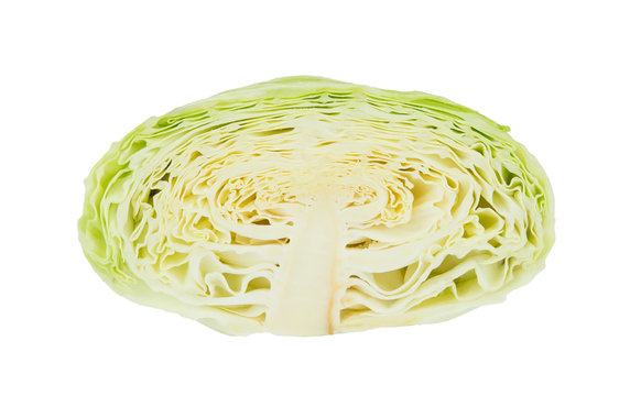 cabbage on white