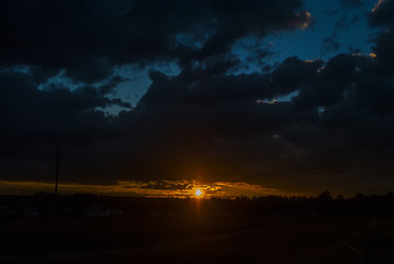 clouds during sunset 