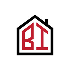 simple initial logo pentagon house