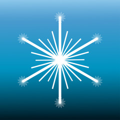 Snowflake Icon vector illustration.