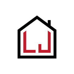 simple initial logo pentagon house