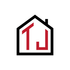 simple initial logo pentagon house