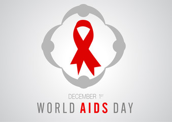 world aids day banner logo