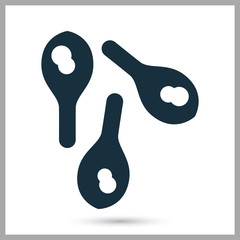 Germ icon. Simple design for web and mobile