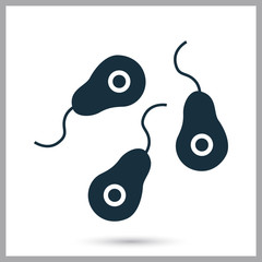 Obraz premium Germ icon. Simple design for web and mobile