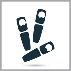 Virus icon. Simple design for web and mobile