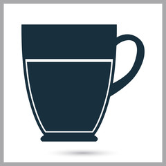 Cup of coffee icon. Simple design for web and mobile