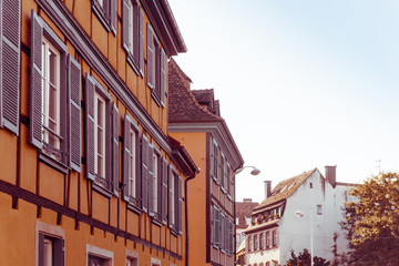 Traditional houses in La Petite France, Strasbourg, Alsace, Fran