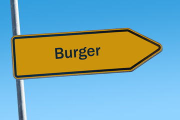 Schild 65 - Burger