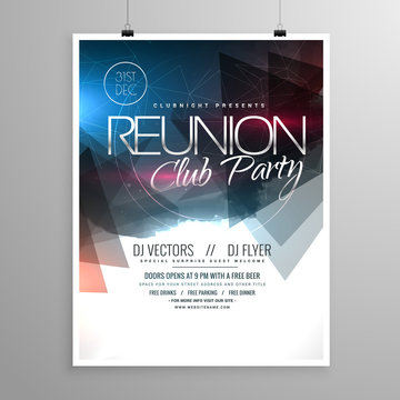 event club party flyer template brochure design