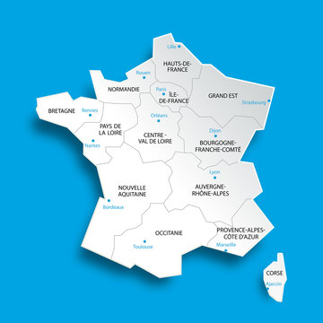 48 Best Cartes 13 Regions Images Stock Photos Vectors Adobe Stock