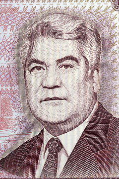 Saparmurat Niyazov Portrait From Turkmenistan Money