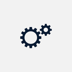 Gear icon simple illustration