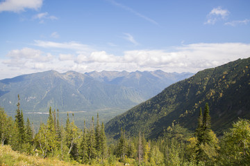 Obraz premium The wild and desolate mountains of the Khamar-Daban.