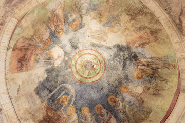 Frescos in the Saint Nicholas (Santa Clause) church in Demre, Turkey