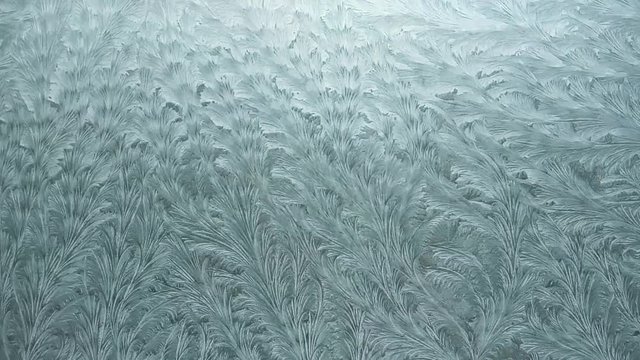 ice on frozen window