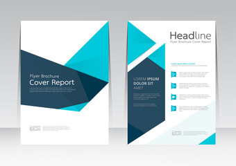 Vector design for Cover Report Annual Flyer Poster in A4 size
