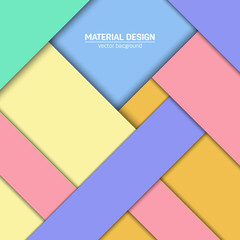 Vector material design background. Abstract creative concept layout template. For web and mobile app, paper art illustration design. style blank, poster, booklet. Motion wallpaper element. Flat ui.