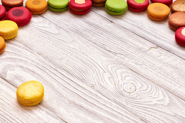 French delicious dessert macaroons