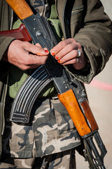 Afghan soldier, Helmand province, Afghanistan
