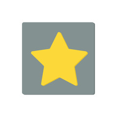 star flat icon vector