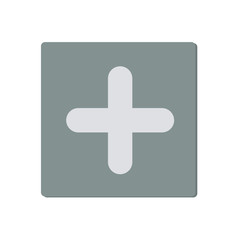 cross, plus flat icon vector