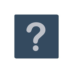 question mark flat icon vector
