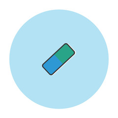 araser flat icon vector