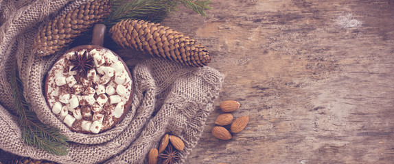 Coffee, Christmas still life.