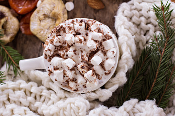Coffee, Christmas still life.