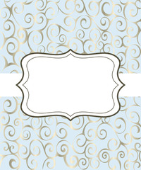 Vintage frame background invitation ornament